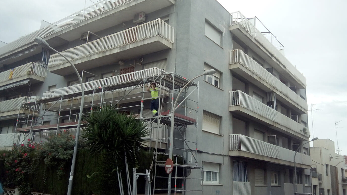 Rehabilitaciones de fachadas en Mataró y Barcelona